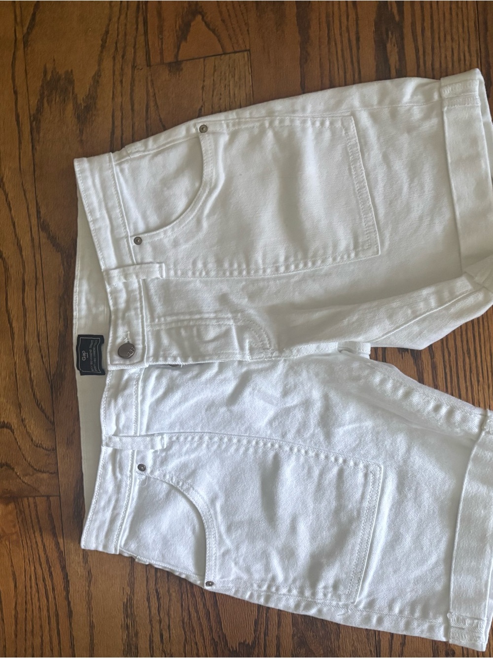 GAP White Boyfriend Denim Shorts
